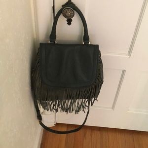 Green tassels purse
